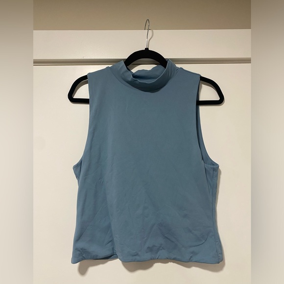 Aritzia Tops - Contour Mockneck Tank in Slab Blue